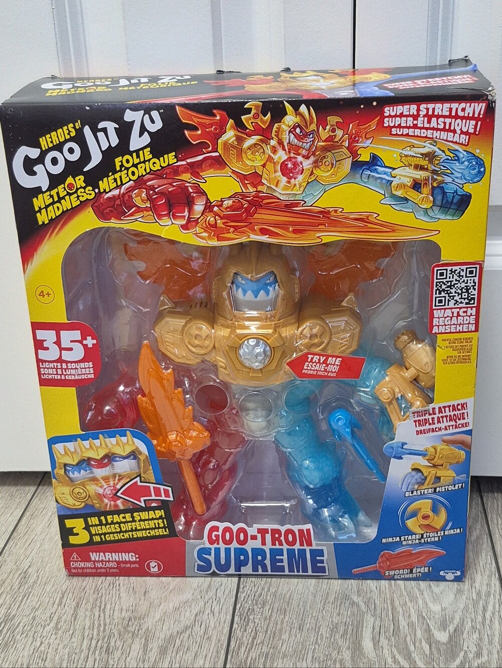 Heroes Of Goo Jit Zu Meteor Madness Goo-Tron Supreme Action Figure Lights Sounds